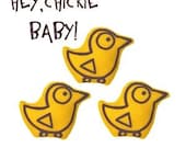 Easter CHICKIE BABY Screen Printed Plushie