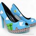 Size US6.5 - Hand-Painted Super Mario Heels - Ready to Ship