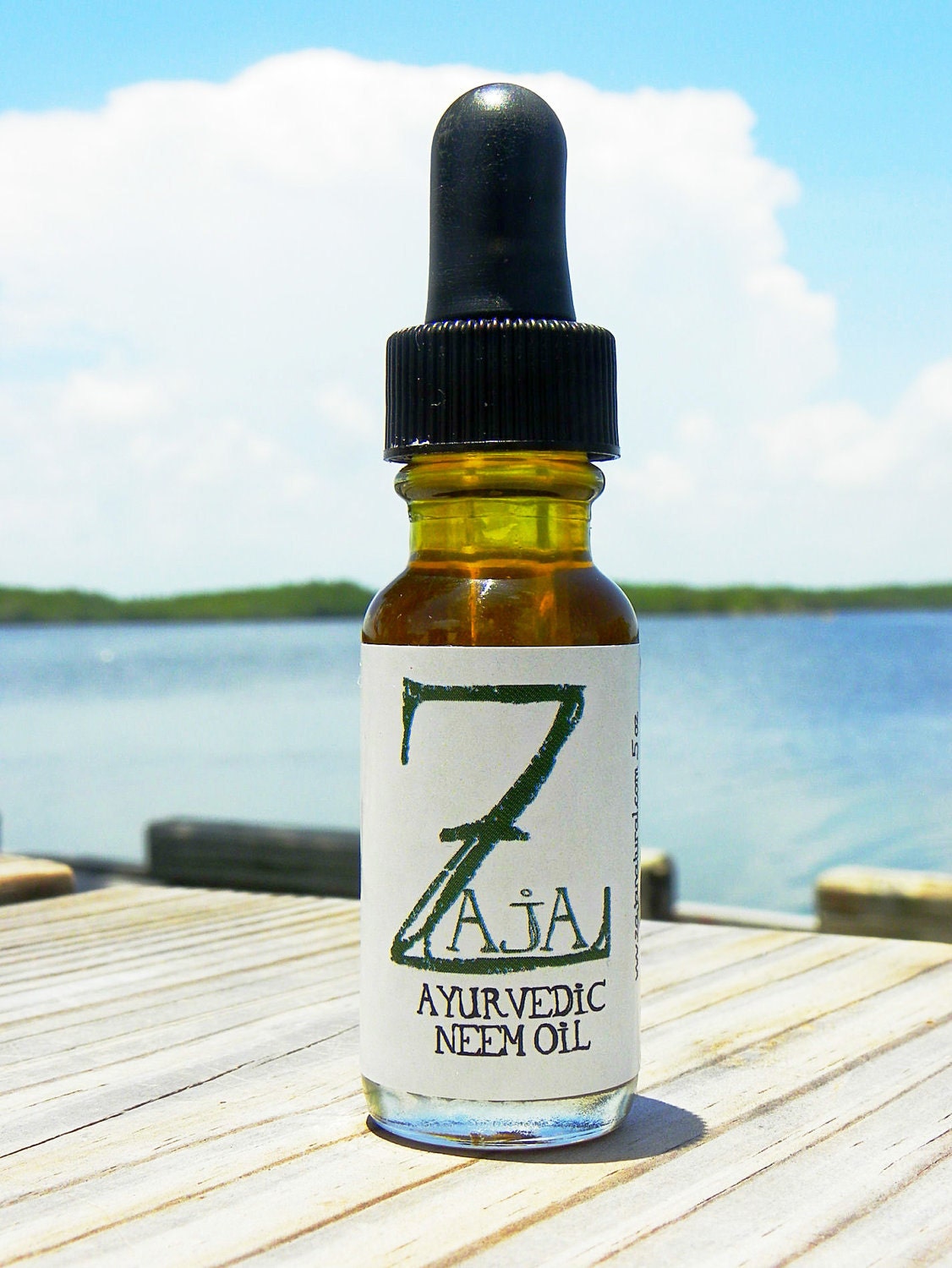 Skincare for Acne or Itchy Skin - ZAJA Natural Ayurvedic Neem Oil .5 oz