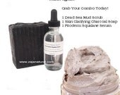 Grab You Dead Sea Mud Scrub - Skin Clarifying Charcoal Soap- and Fitoderm Squalane Pack Today