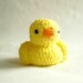 Chenille Crochet  Duck Plush Toy