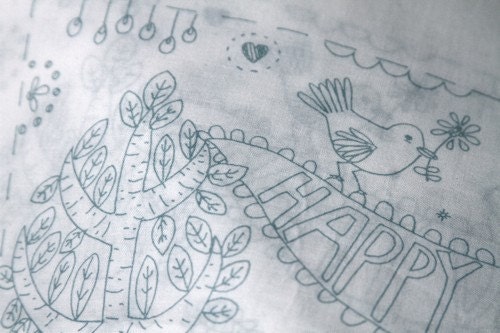 happy day stitching sampler pattern