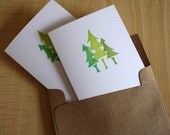 Pine Trees - Blank Note Cards - Set of 2