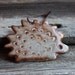 Brown Hedgehog Ornament - Handmade Pottery