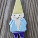 Handmade Pottery Gnome Garden Stake by Ceramic Artist Tasha McKelvey