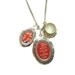 Keep Calm Carry On Locket Union Jack and Tea Cup Charm Necklace from Hoolala