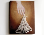 Knit Dress: Dancing (Fancy) 3. Mixed Media Fiber Art . Original Painting . 2012 . Rania Hassan - shoofly
