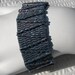 Violet Peyote Cuff with Relief Work (2034) - A Sand Fibers Creation