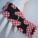Scotties on Houndstooth Peyote Cuff Bracelet (2459) - A Sand Fibers Creation