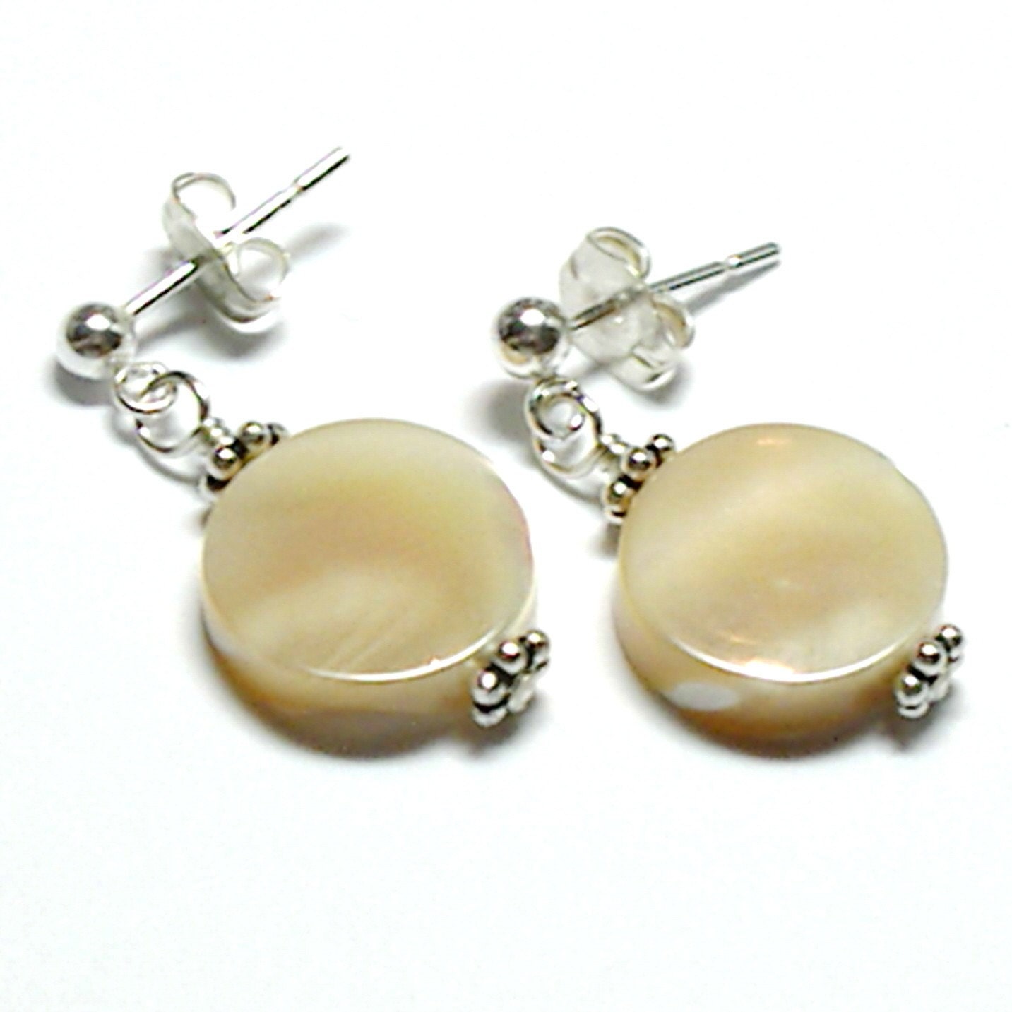 SALE Creamsicle Coin Mini Post Earrings