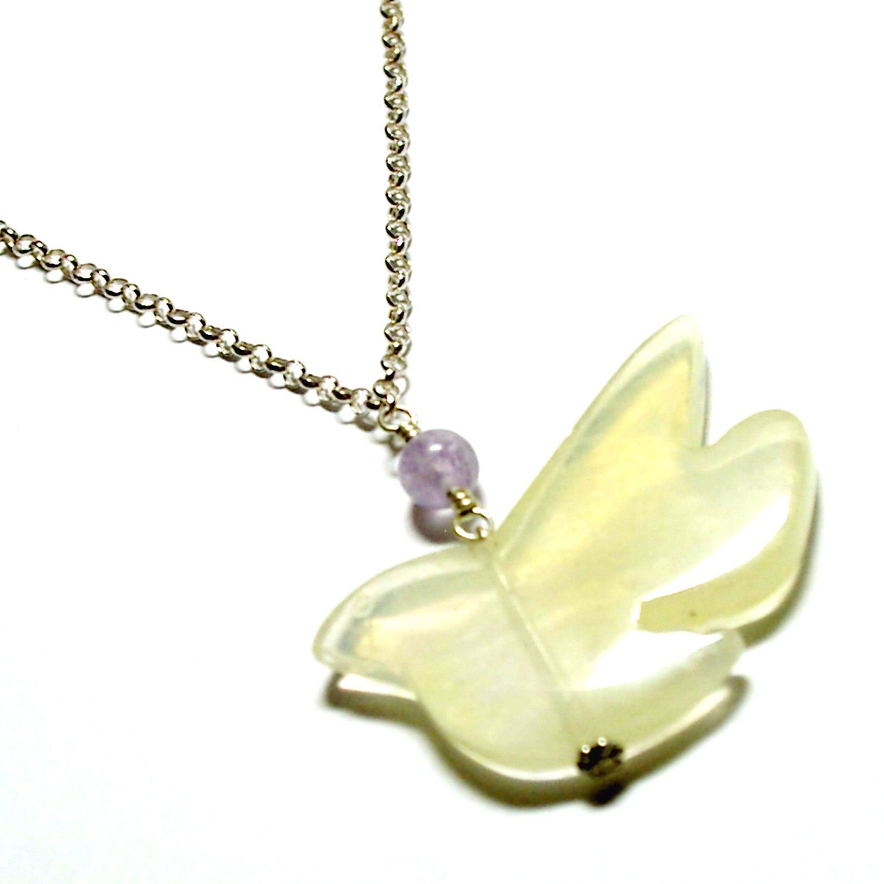 SALE Lemon Flightplan Bird Necklace