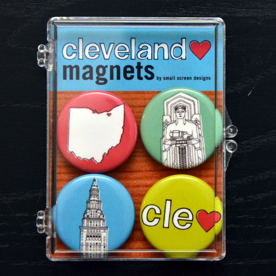 cleveland love magnet set