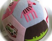 Giant Personalized Ball - Zoo Themed - Alexander Henry 2d Zoo