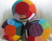 Mini Rainbow Sweater Ball- WOOL Stuffed - Single Ball