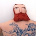 Big tattoo man with Red Beard