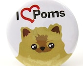 I Heart Poms Pocket Mirror - MIIH004