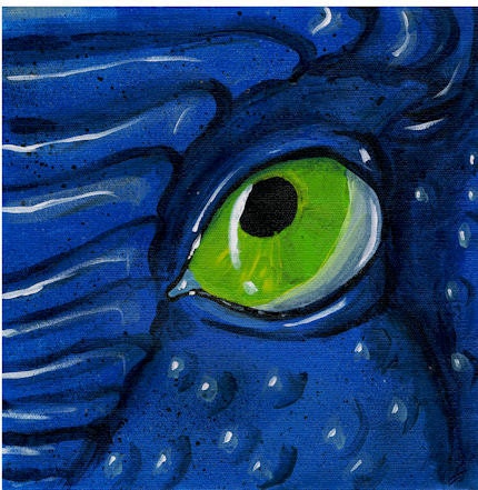 Eye of Dragon Orginal Acrylic Painting 10x10