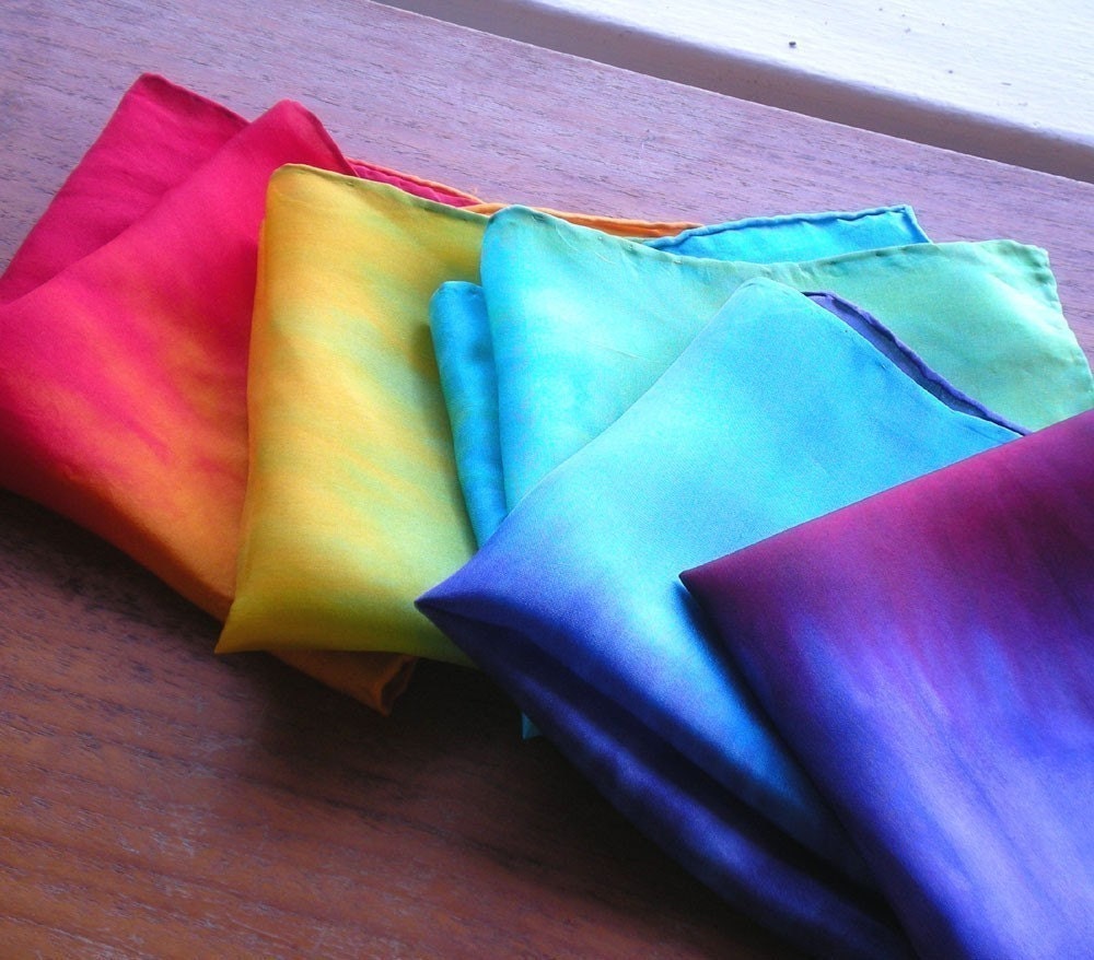 Play Silk Set of Five Lil' Silks(tm) Rainbow Blend