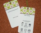 Gift Tags for Handcrafted Gifts - Green Lattice