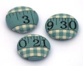 Blue Measuring Tape Magnets - Set of 3