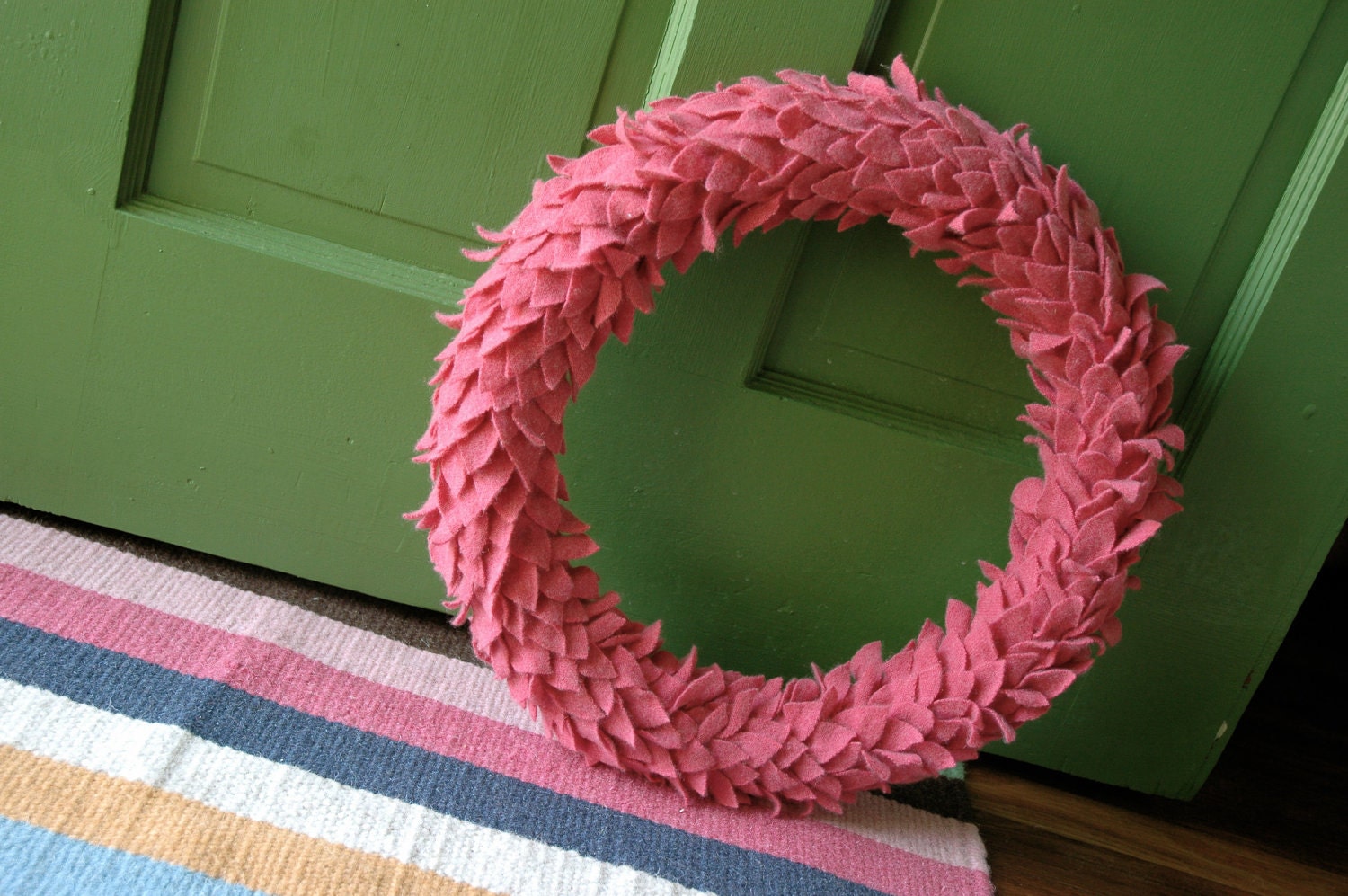 Pink Cashmere Wreath -from Design Sponge at Home