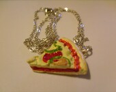 Pizza lovers slice o pizza necklace