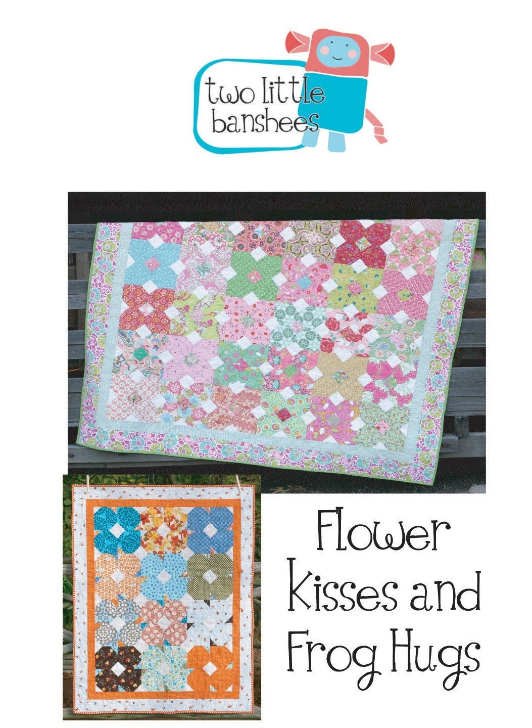 PDF Quilt Pattern - Flower Kisses