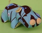 Hippo - blue and brown