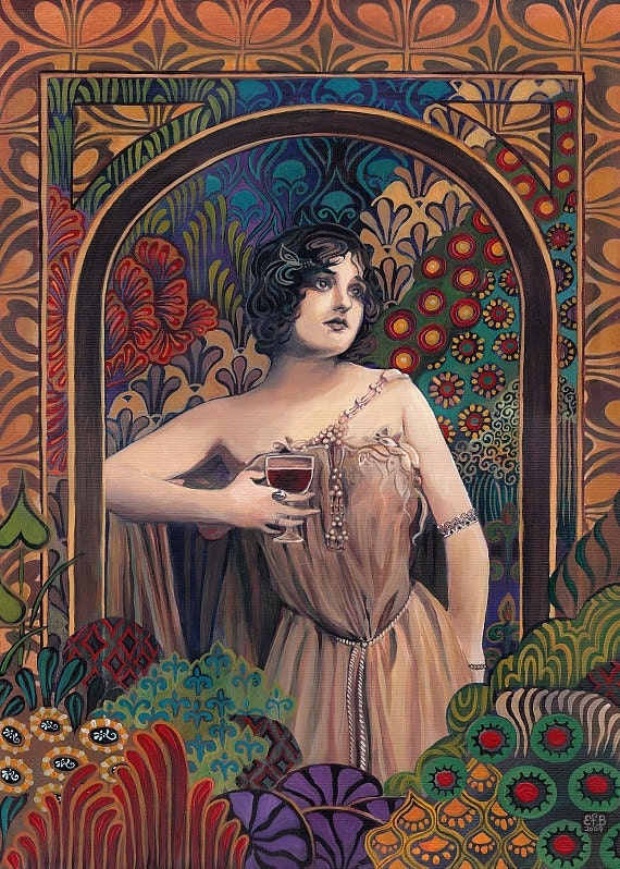 Meditrina - Roman Goddess of Wine - 5x7 Greeting Card