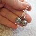 Earrings - sterling silver, Balinese silver - Silver Lotus
