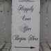 HAPPILY EVER AFTER Begins Here Sign, Vintage Wedding Sign