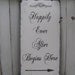 HAPPILY EVER AFTER Begins Here Sign, Vintage Wedding Sign