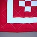 Red and White Quilted Irish Chain Bed, Crib, Lap, Wall, Throw, Toddler Quilt - PLUS - FREE SHIPPING with 2 or more items today.