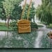 little love note - brass envelope charm on vintage chain