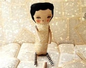 VANILLA - Original Mixed Media Art Doll Plush By Danita