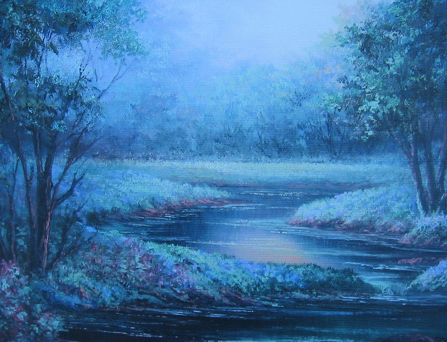 Zen Pond,  Giclee print by Griselda Tello