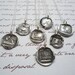 Elephant wax seal necklace from antique french seal