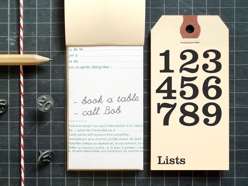 3 x Tag Notebooks