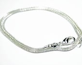 18 inch 1.4mm Sterling Silver Snake Chain Necklace
