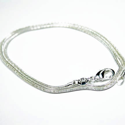 20 inch 1.4mm Sterling Silver Snake Chain Necklace