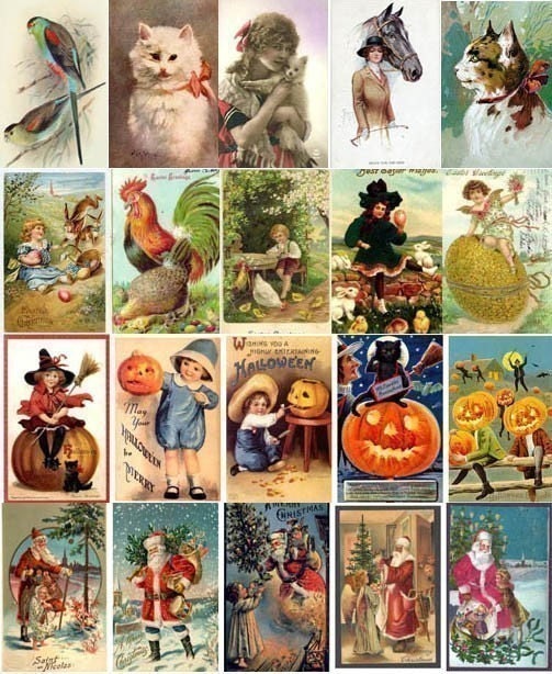 25000 Vintage Images 4 Polymer Clay Scrabble Glass Domino Tile Photo Image Picture Transfer Pendant DVD