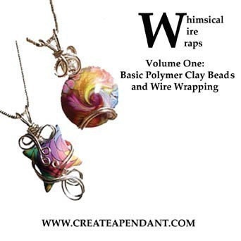 Instructional Wire Wrap Polymer Clay Swirl Lentil and Pillow Beads Pendant Technique Tutorial DVD