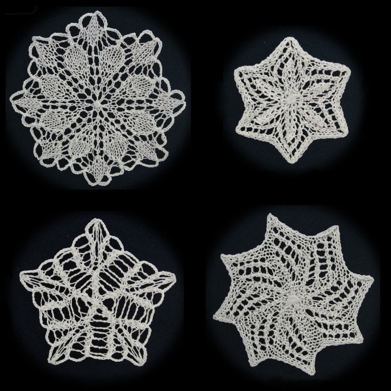 More Knit Snowflakes Pattern PDF