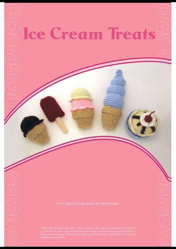 Amigurumi Ice Cream Crochet Pattern Collection PDF