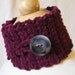 Audrey Hepburn Crochet Cowl - Ruby Wine Velvet - Movie Star Idol No. 4