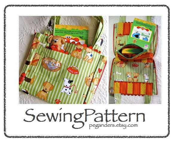 Kid's Tote for a Busy Day Sewing Pattern instant downloading