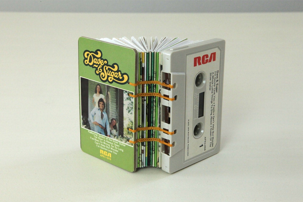 Dave and Sugar Cassette Tape Blank Book / Journal