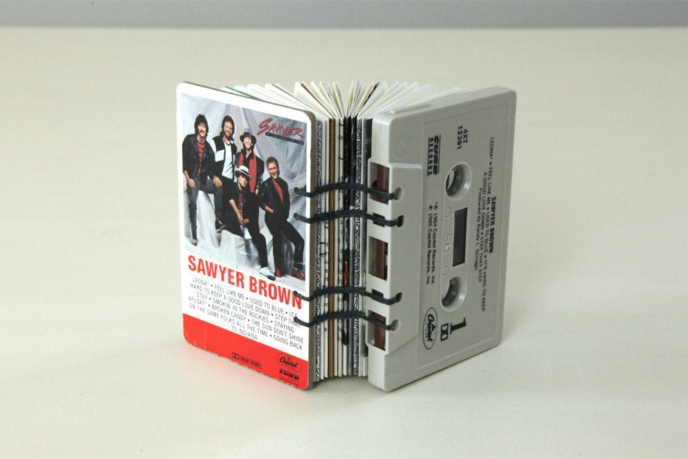 Sawyer Brown Cassette Tape Blank Book / Journal