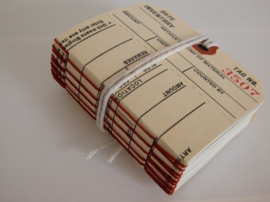 Long Stitch Mini Tag Book