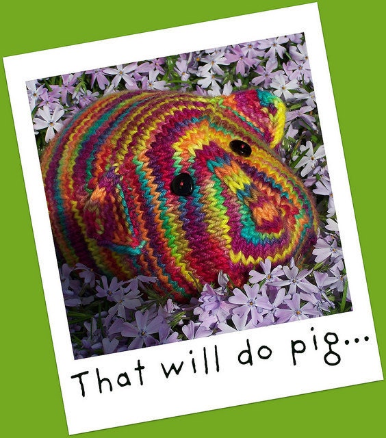 This Little Piggy... A Stuffed Toy Knitting Pattern - Guinea Pig - PDF -Digital Delivery